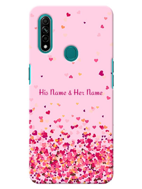 Custom Oppo A31 Phone Back Covers: Floating Hearts Design