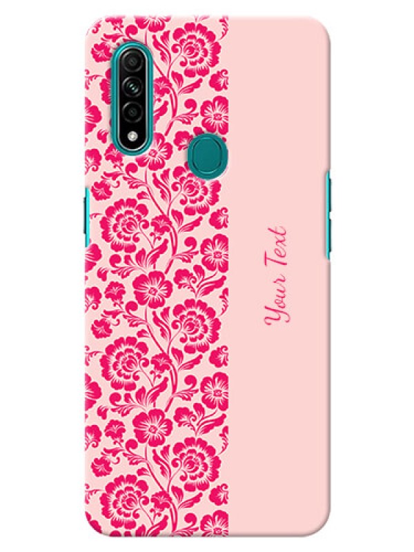 Custom Oppo A31 Phone Back Covers: Attractive Floral Pattern Design