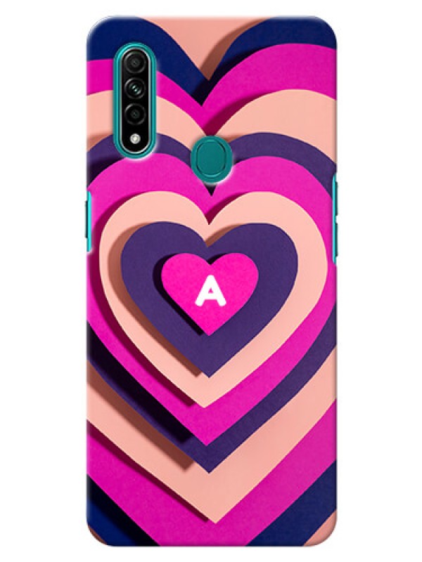Custom Oppo A31 Custom Mobile Case with Cute Heart Pattern Design