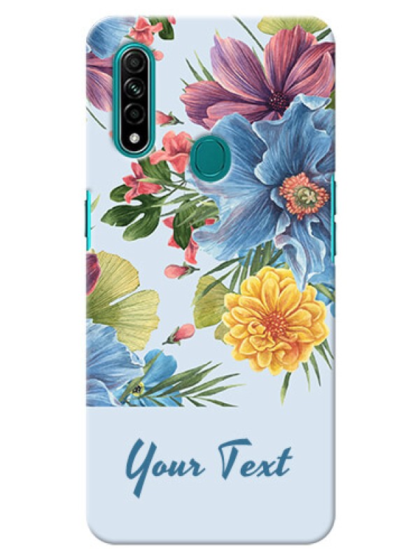 Custom Oppo A31 Custom Phone Cases: Stunning Watercolored Flowers Painting Design