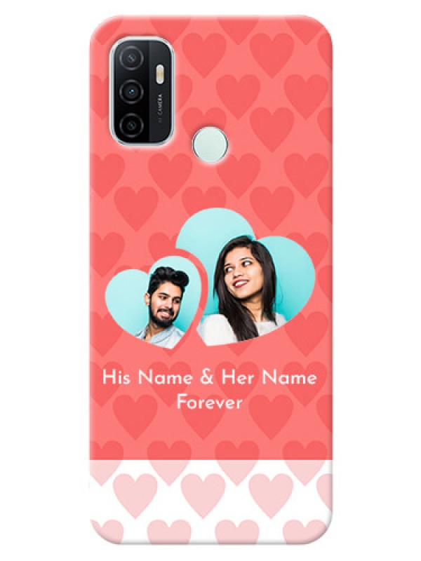 Custom Oppo A33 2020 personalized phone covers: Couple Pic Upload Design