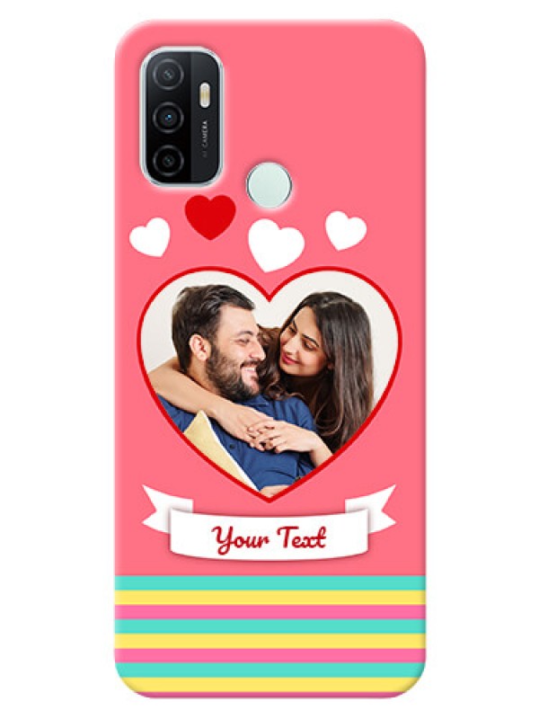Custom Oppo A33 2020 Personalised mobile covers: Love Doodle Design