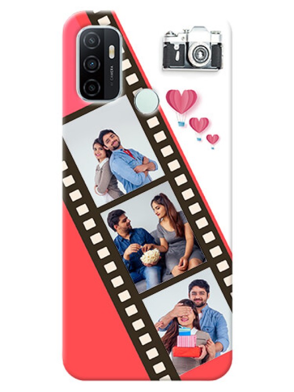 Custom Oppo A33 2020 custom phone covers: 3 Image Holder with Film Reel