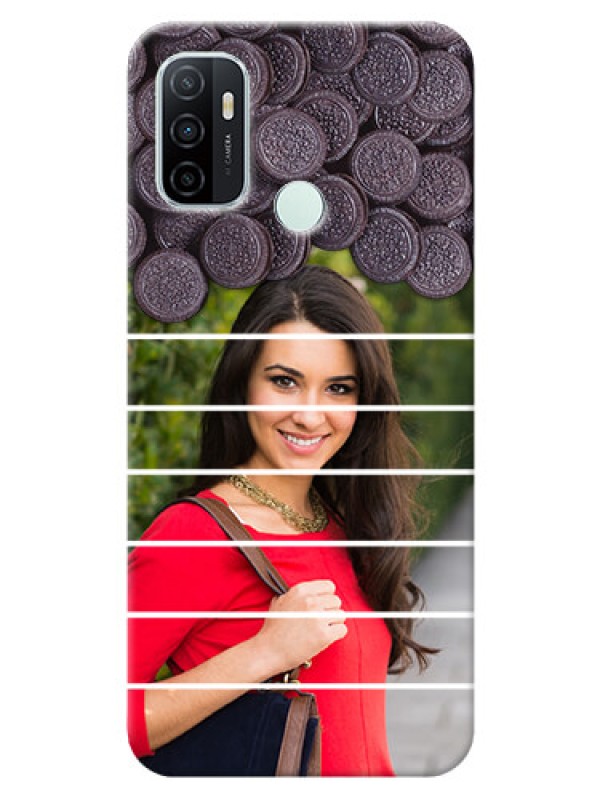 Custom Oppo A33 2020 Custom Mobile Covers with Oreo Biscuit Design