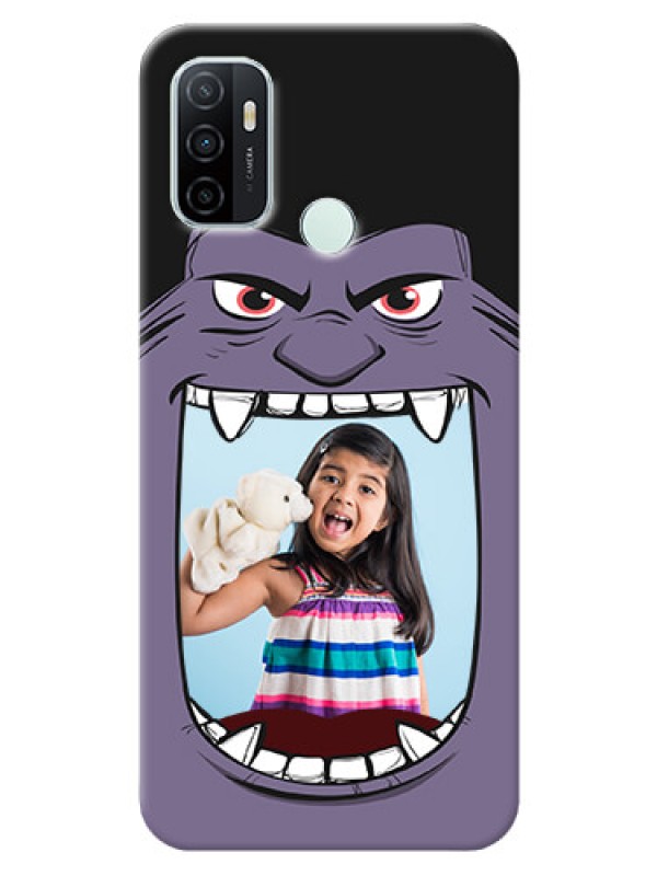 Custom Oppo A33 2020 Personalised Phone Covers: Angry Monster Design