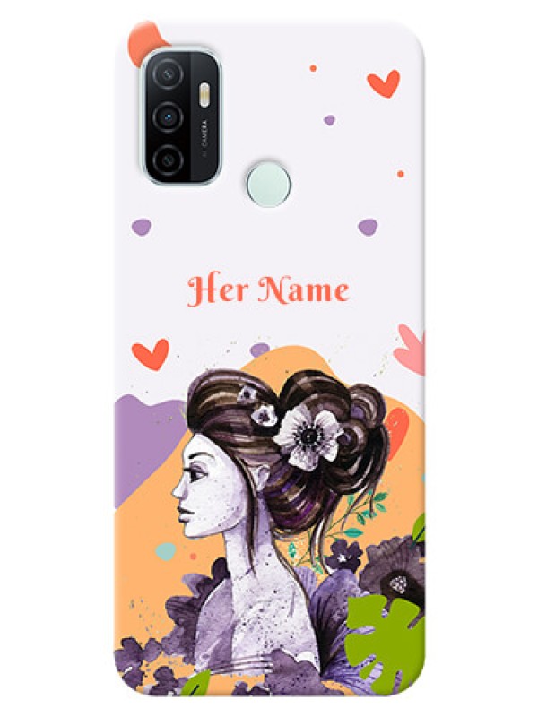 Custom Oppo A33 2020 Custom Mobile Case with Woman And Nature Design
