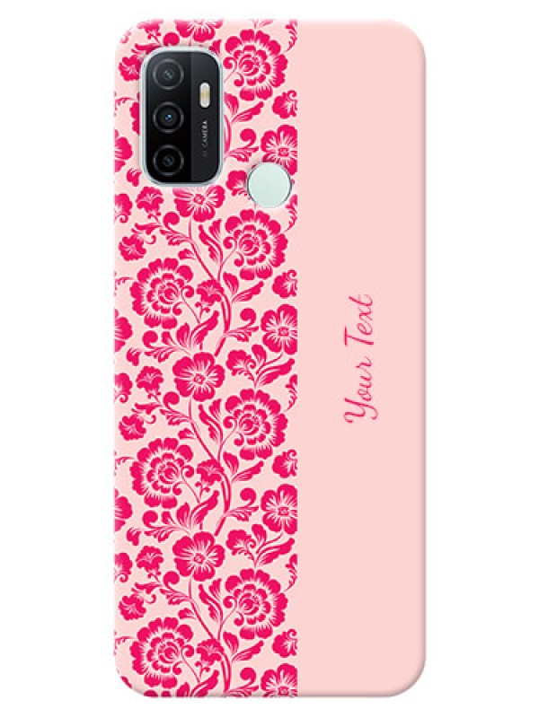 Custom Oppo A33 2020 Phone Back Covers: Attractive Floral Pattern Design