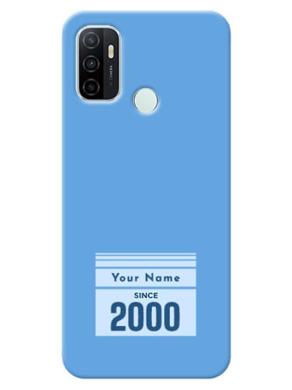 Custom Oppo A33 2020 Mobile Back Covers: Custom Year of birth Design