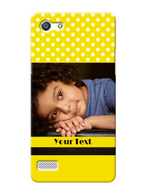 Custom Oppo A33 Bright Yellow Mobile Case Design