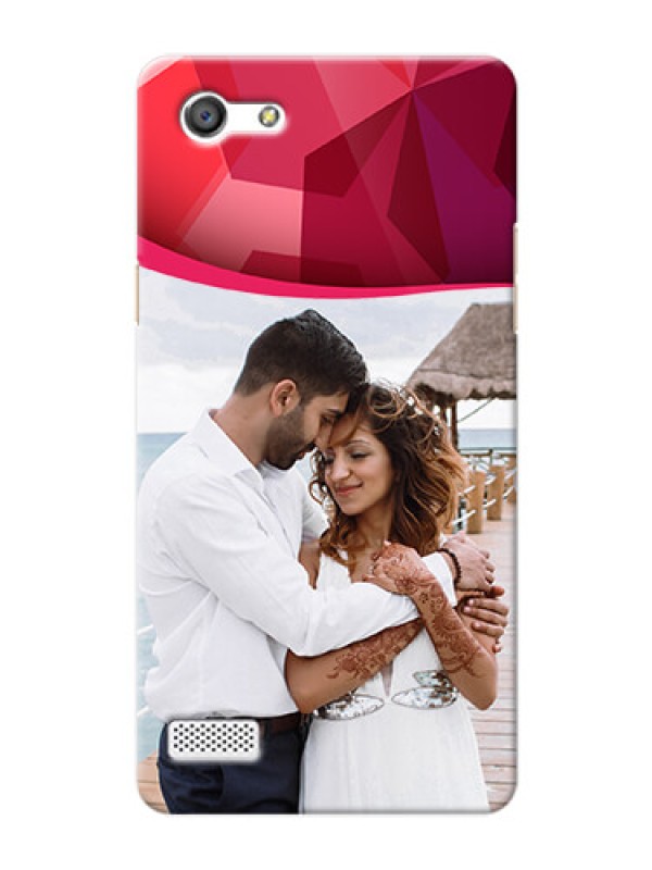 Custom Oppo A33 Red Abstract Mobile Case Design