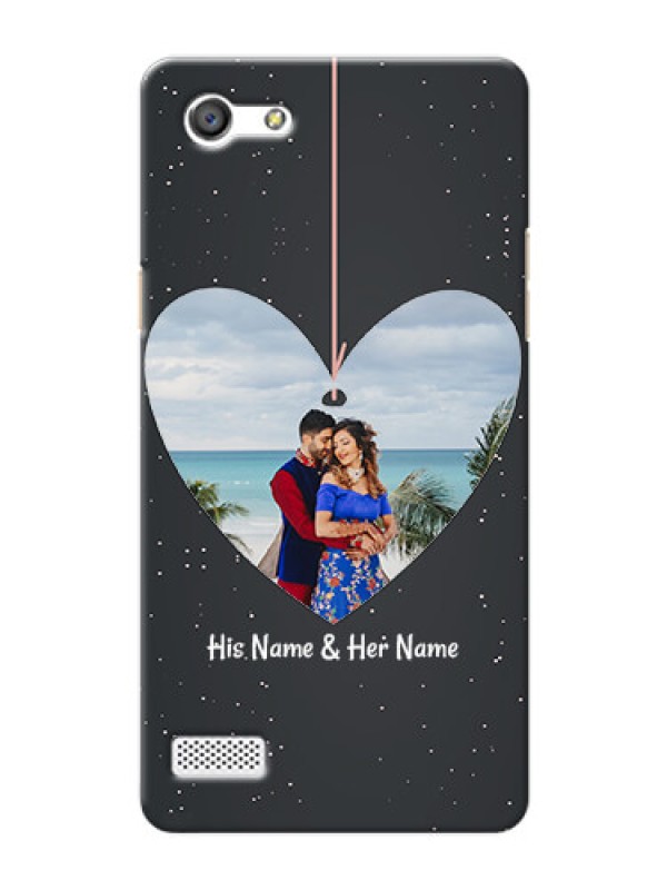 Custom Oppo A33 Hanging Heart Mobile Back Case Design