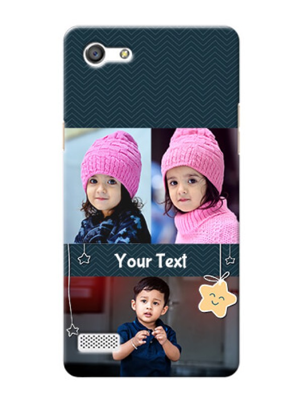 Custom Oppo A33 3 image holder with hanging stars Design