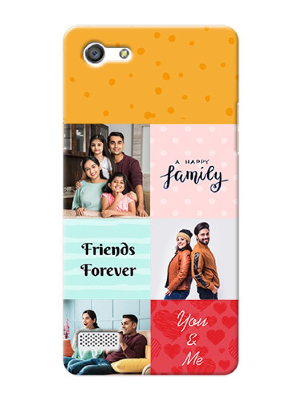 Custom Oppo A33 4 image holder with multiple quotations Design