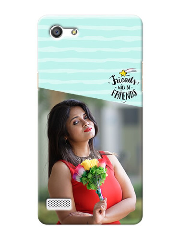 Custom Oppo A33 2 image holder with friends icon Design