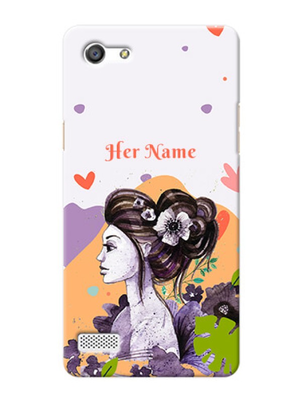 Custom Oppo A33 Custom Mobile Case with Woman And Nature Design