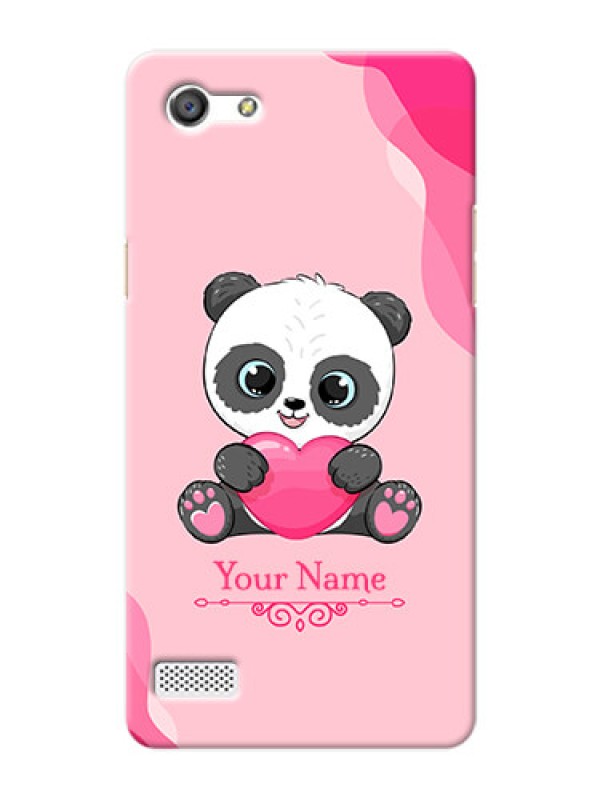 Custom Oppo A33 Mobile Back Covers: Cute Panda Design
