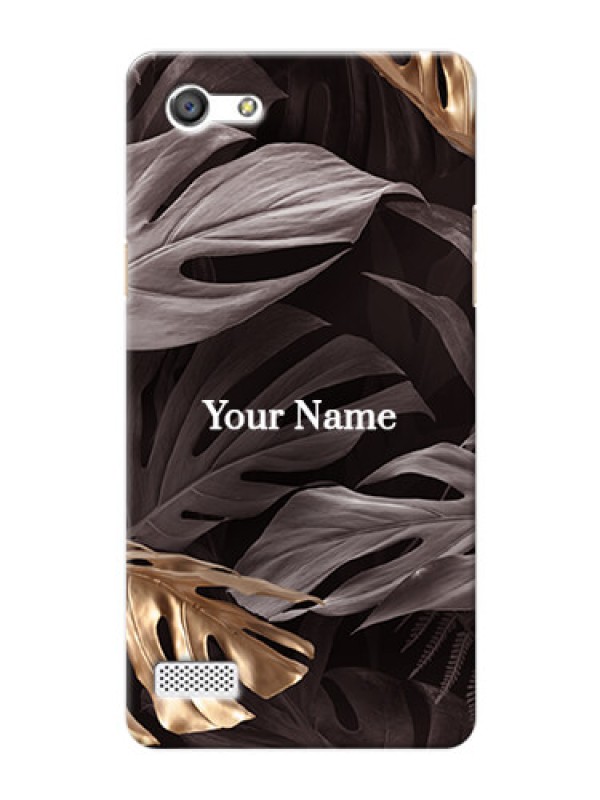 Custom Oppo A33 Mobile Back Covers: Wild Leaves digital paint Design