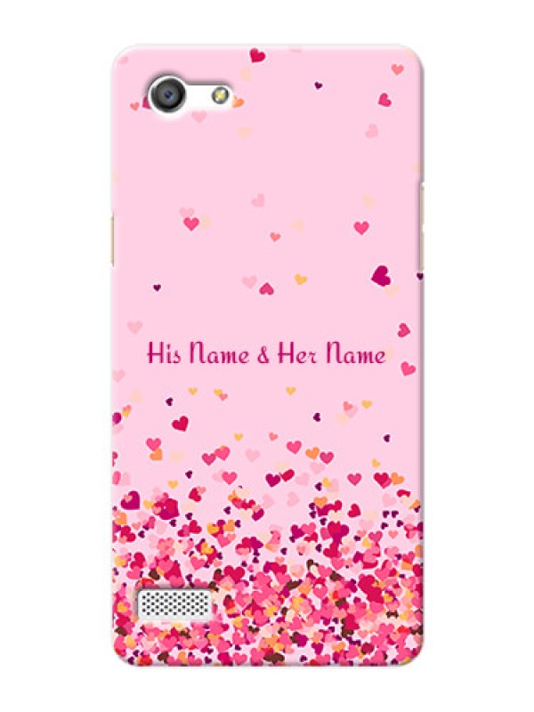 Custom Oppo A33 Phone Back Covers: Floating Hearts Design