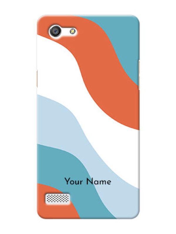 Custom Oppo A33 Mobile Back Covers: coloured Waves Design