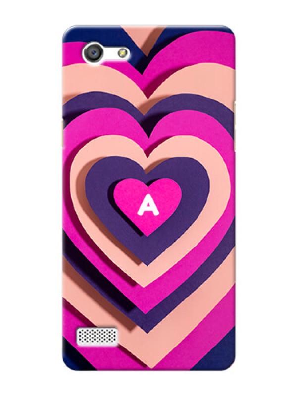 Custom Oppo A33 Custom Mobile Case with Cute Heart Pattern Design