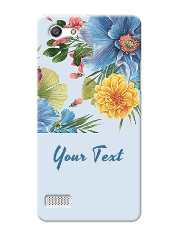 Custom Oppo A33 Custom Phone Cases: Stunning Watercolored Flowers Painting Design