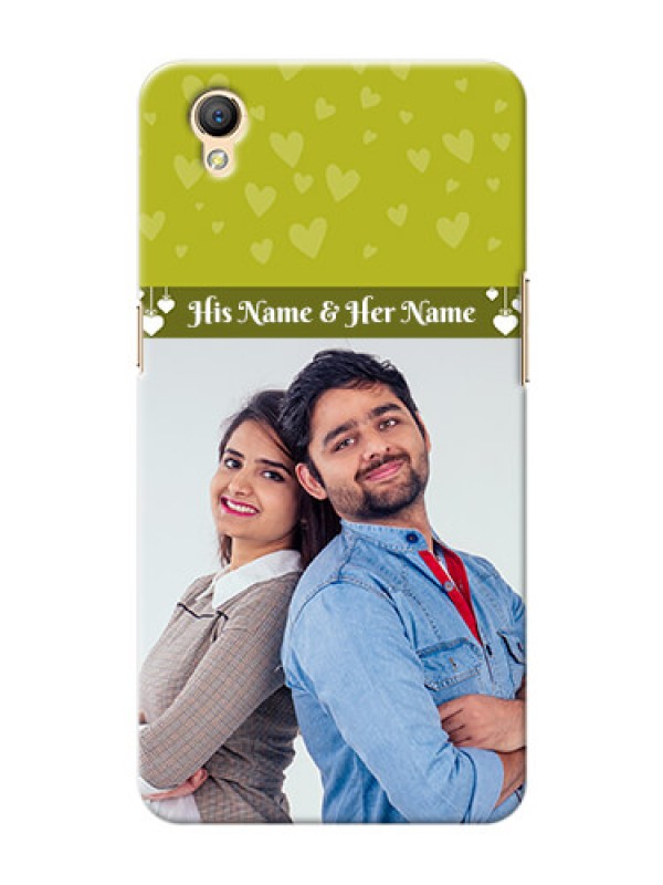 Custom Oppo A37 you and me design with hanging hearts Design