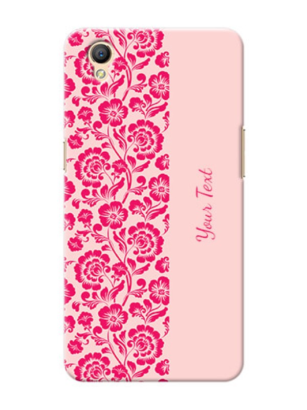 Custom Oppo A37 Phone Back Covers: Attractive Floral Pattern Design