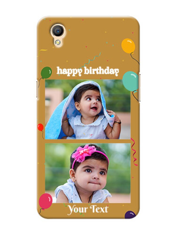Custom Oppo A37F 2 image holder with birthday celebrations Design