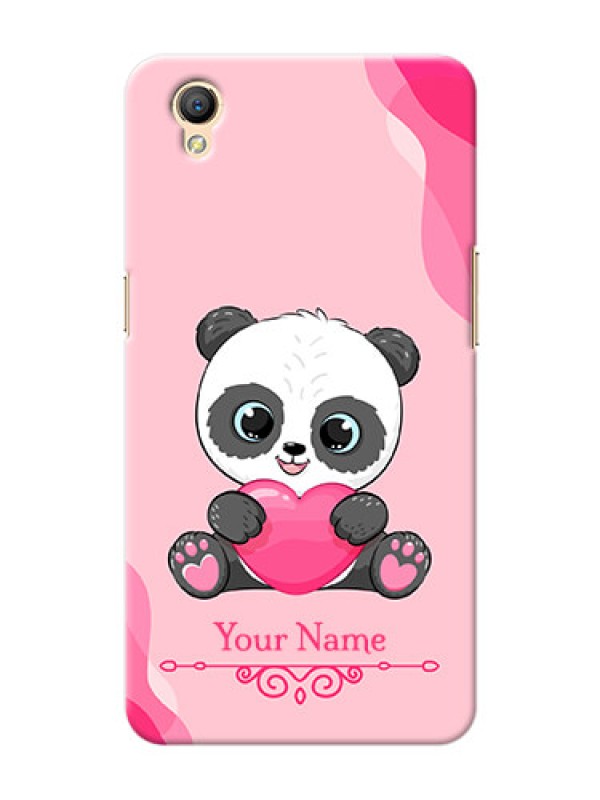 Custom Oppo A37F Mobile Back Covers: Cute Panda Design