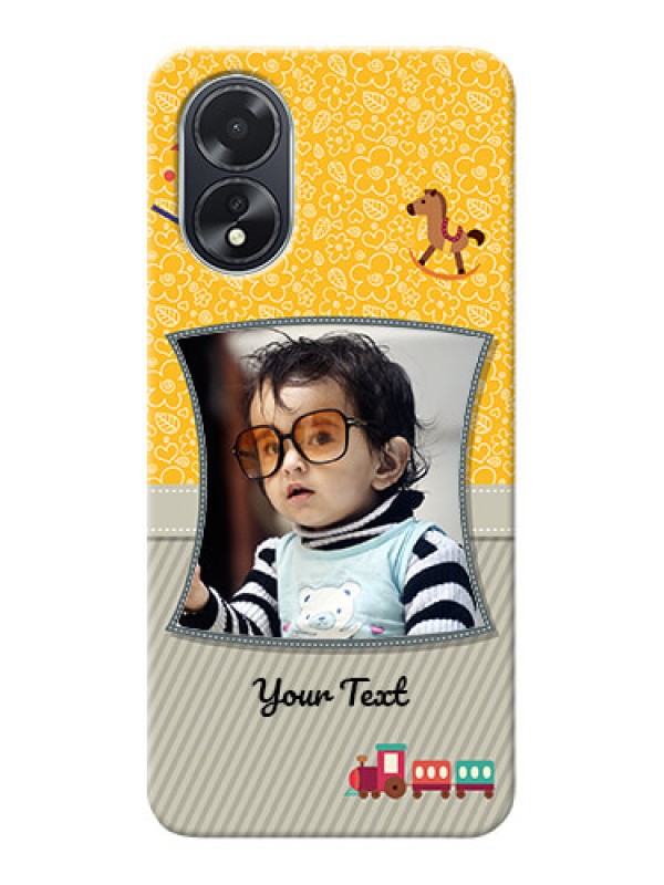 Custom Oppo A38 Mobile Cases Online: Baby Picture Upload Design