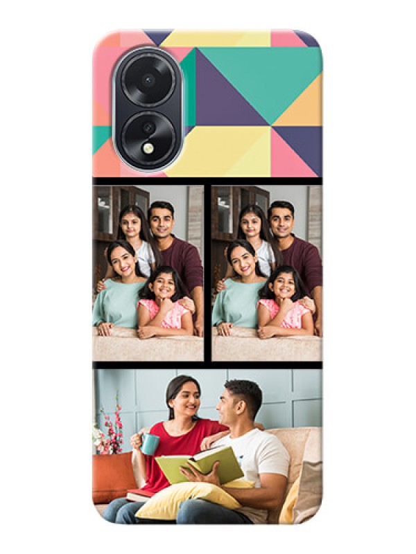 Custom Oppo A38 personalised phone covers: Bulk Pic Upload Design