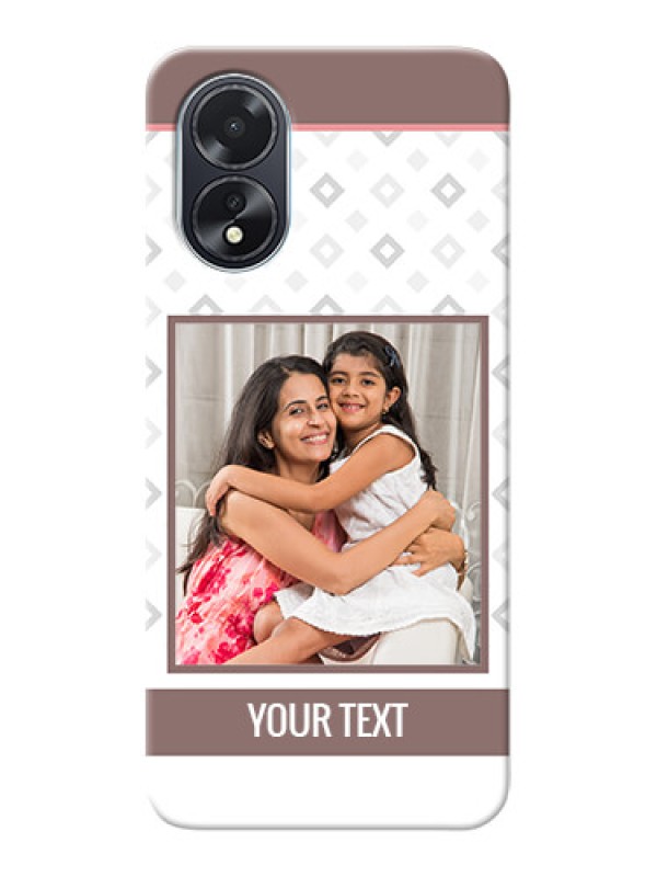 Custom Oppo A38 custom back covers: Simple Diamond Design