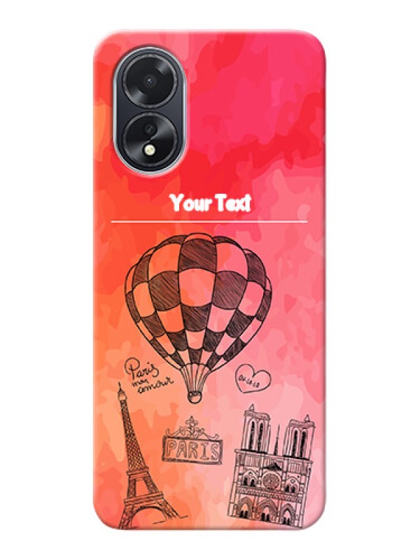Custom Oppo A38 Personalized Mobile Covers: Paris Theme Design