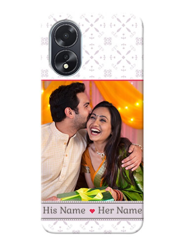 Custom Oppo A38 Phone Cases with Photo and Ethnic Design