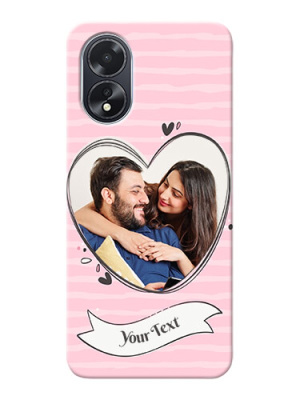 Custom Oppo A38 custom mobile phone covers: Vintage Heart Design