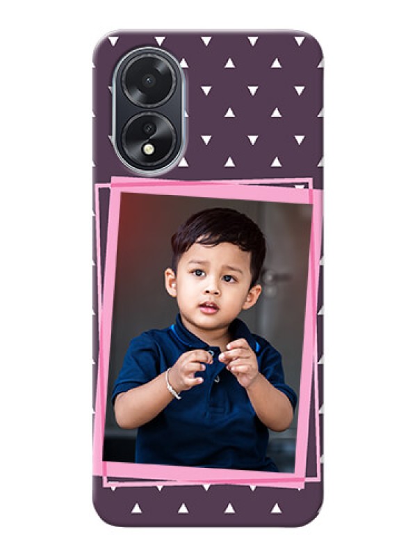 Custom Oppo A38 Phone Cases: Triangle Pattern Dotted Design