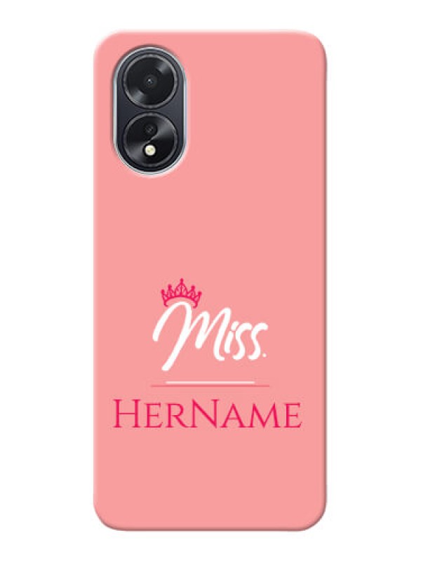 Custom Oppo A38 Custom Phone Case Mrs with Name