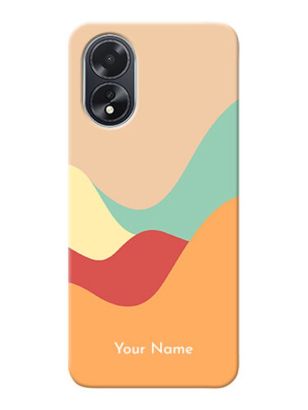 Custom Oppo A38 Personalized Phone Case with Ocean Waves Multiwithcolour Design