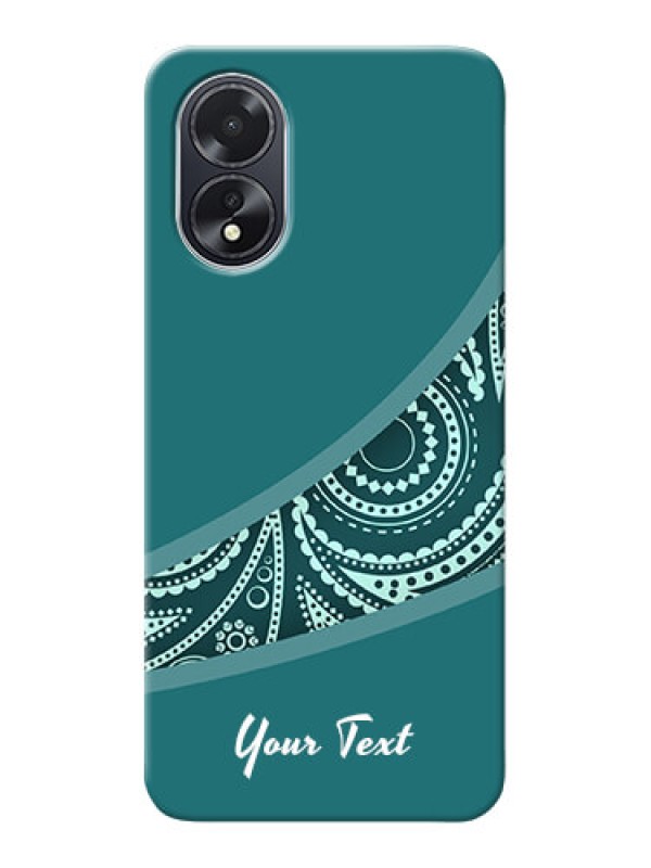 Custom Oppo A38 Photo Printing on Case with semi visible floral Design