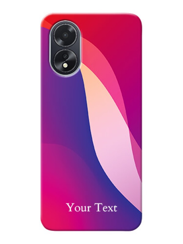 Custom Oppo A38 Personalized Phone Case with Digital abstract Overlap Design