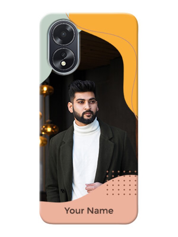 Custom Oppo A38 Personalized Phone Case with Triwithcoloured overlay design