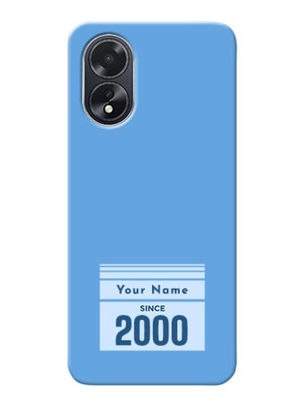 Custom Oppo A38 Custom Mobile Case with Custom Year of birth Design