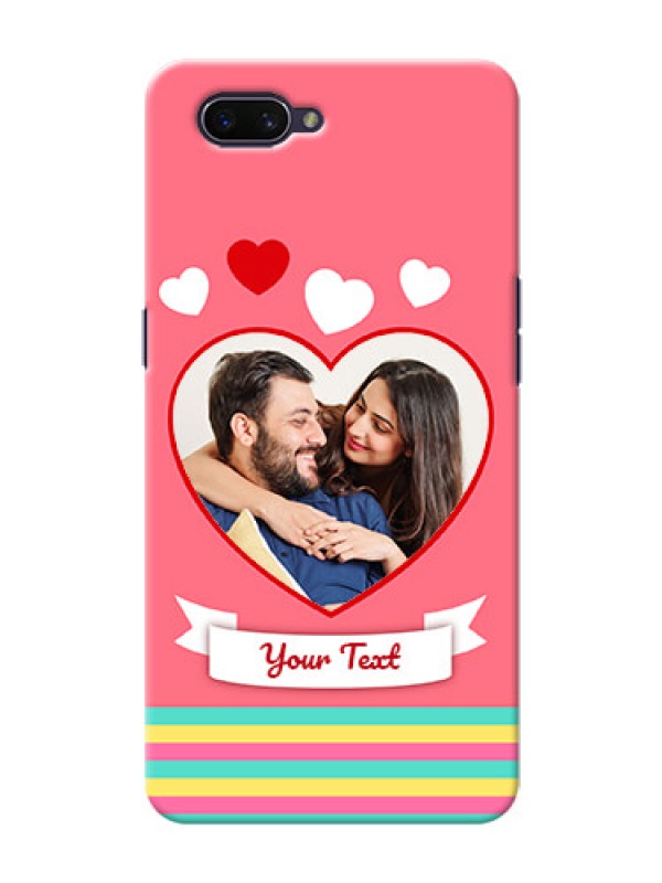 Custom OPPO A3s Personalised mobile covers: Love Doodle Design