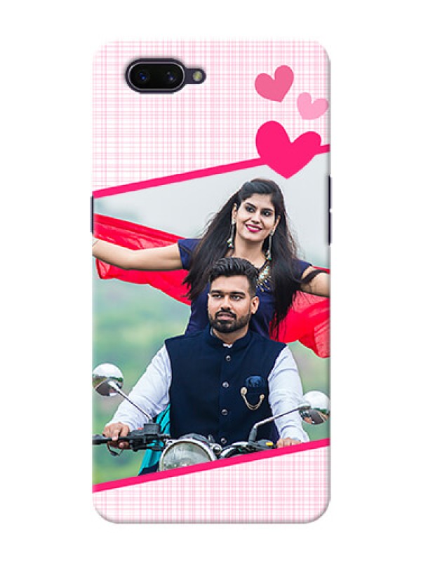 Custom OPPO A3s Personalised Phone Cases: Love Shape Heart Design
