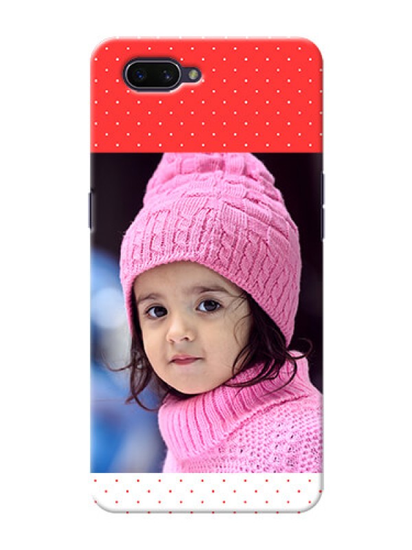 Custom OPPO A3s personalised phone covers: Red Pattern Design