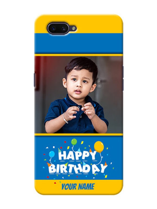 Custom OPPO A3s Mobile Back Covers Online: Birthday Wishes Design