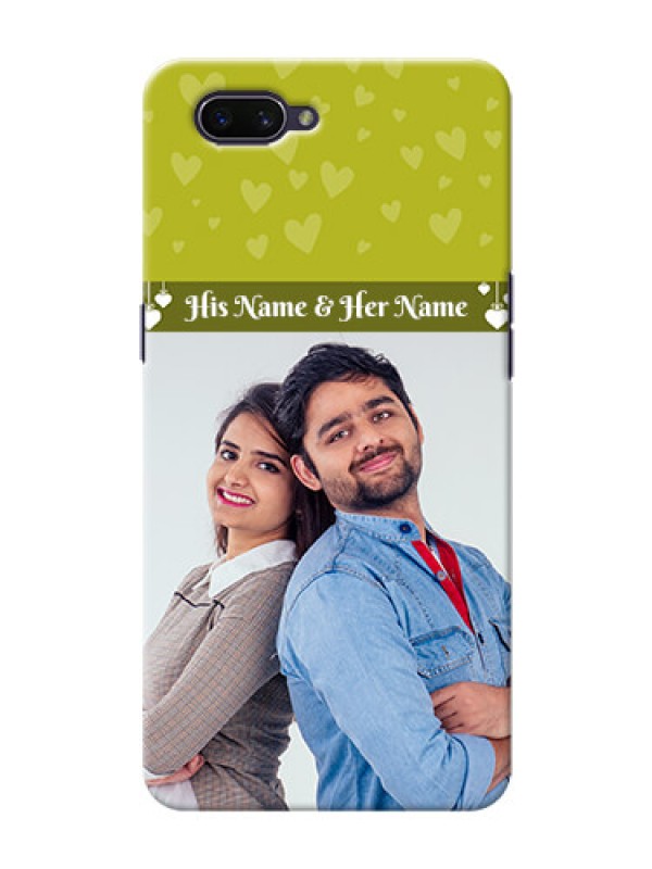 Custom OPPO A3s custom mobile covers: You & Me Heart Design