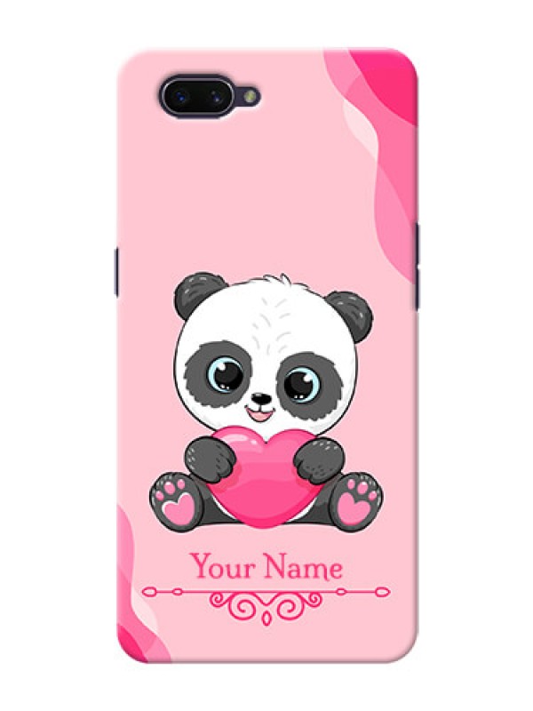 Custom Oppo A3S Mobile Back Covers: Cute Panda Design