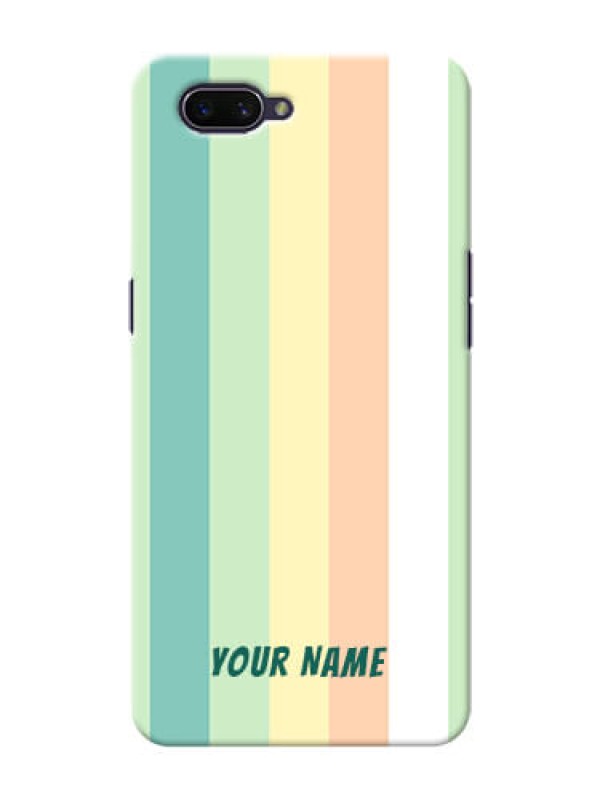 Custom Oppo A3S Back Covers: Multi-colour Stripes Design