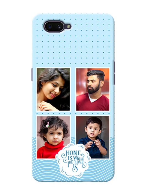 Custom Oppo A3S Custom Phone Covers: Cute love quote with 4 pic upload Design